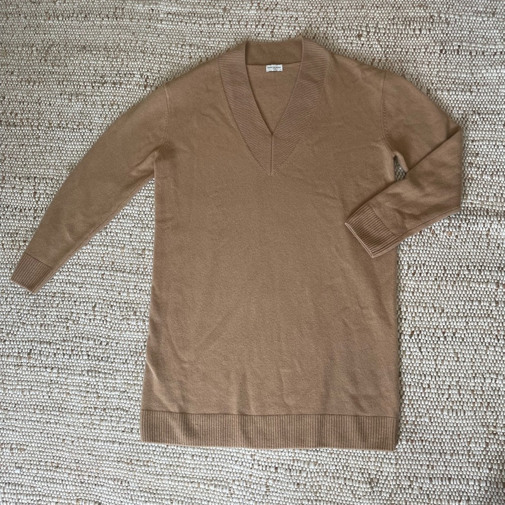 Dries Van Noten Camel cashmere sweater dress